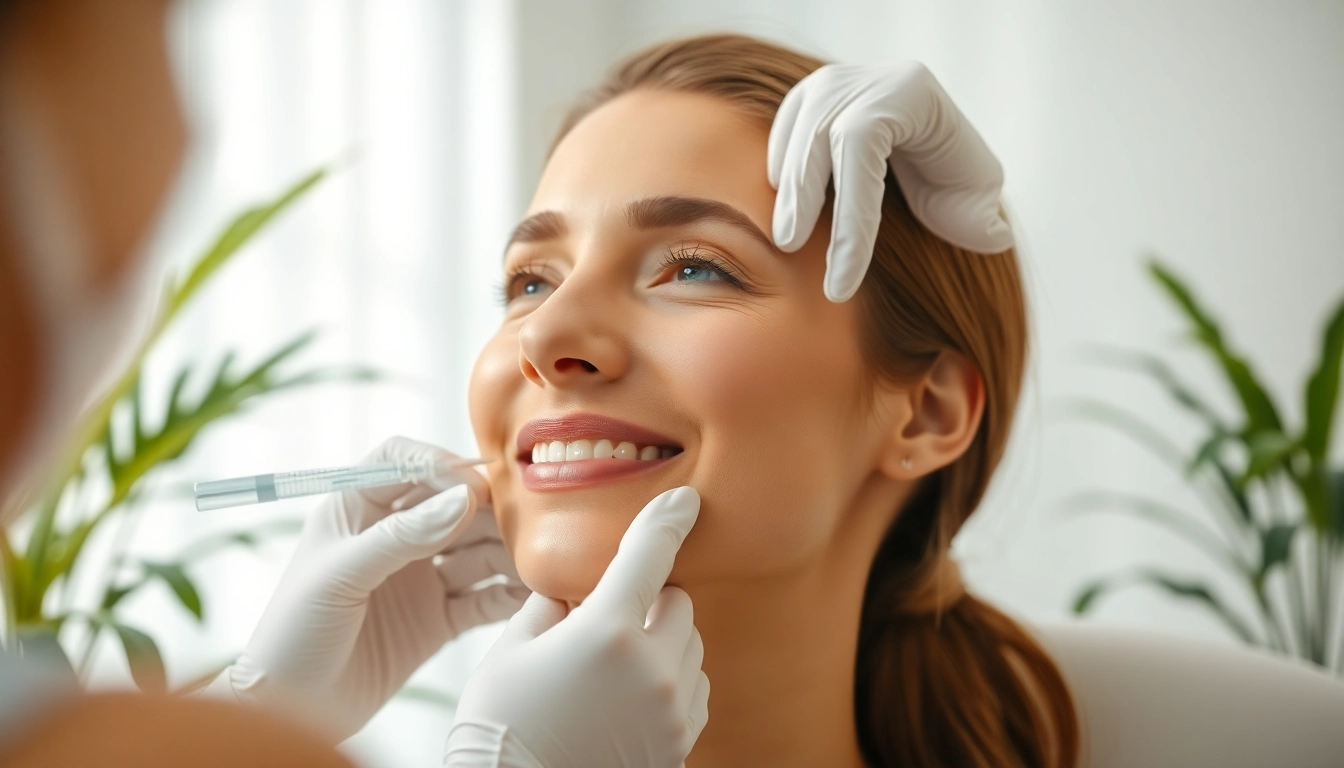Patient receiving a Botox zuerich behandlung in a calm clinic setting, showcasing a professional and friendly atmosphere.