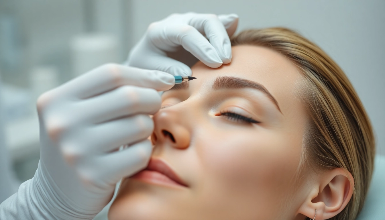 Administering botox zuerich behandlung to reduce fine lines and enhance patient appearance in a modern clinic.