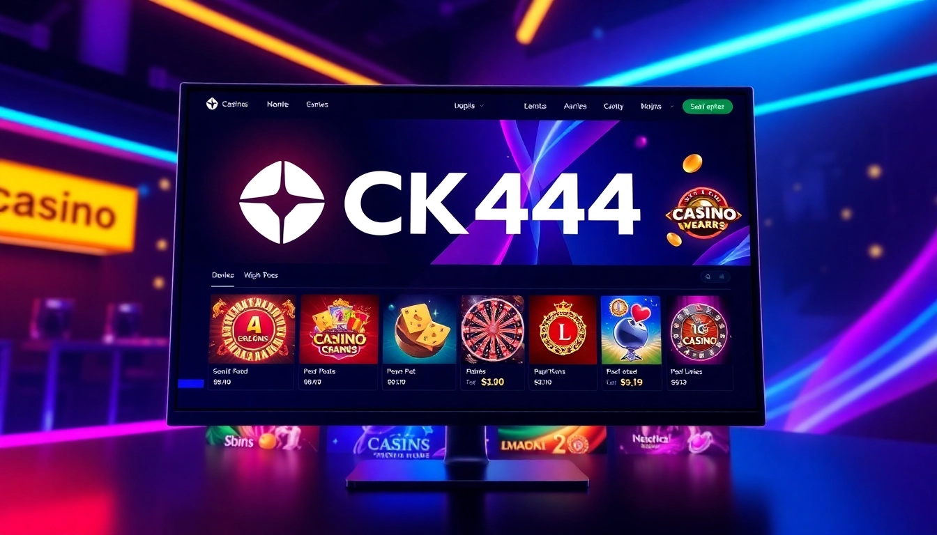 Experience the thrill of ck444 with vibrant casino games, slots, and sports betting on a sleek platform.