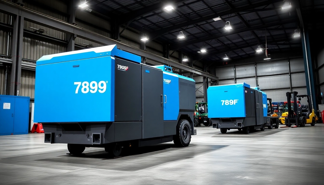 789F brand industrial equipment in active use within a high-tech warehouse environment, showcasing durability and advanced machinery.