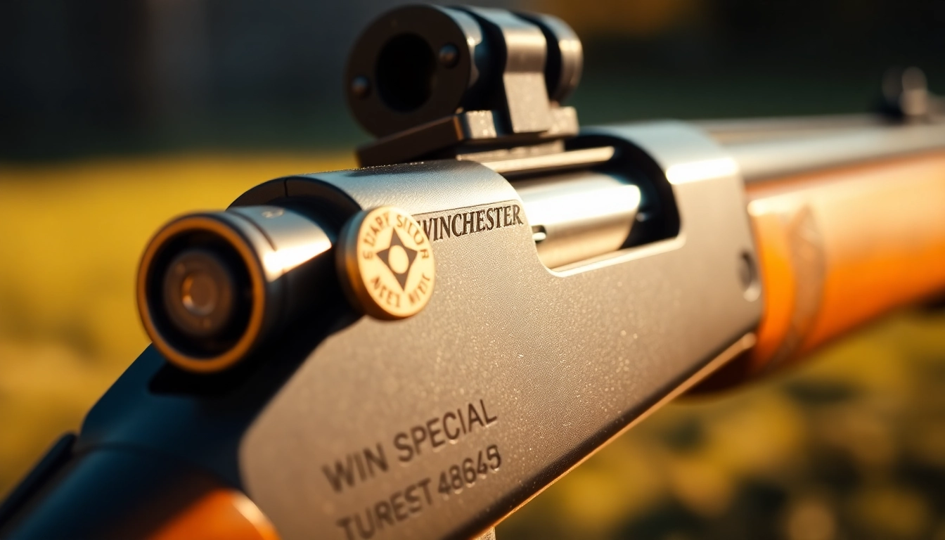 High-quality image showcasing a 32WIN cartridge in a vintage Winchester rifle, emphasizing craftsmanship and historical appeal.