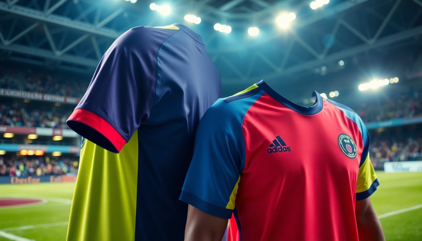 High-quality soccer uniforms with custom designs and vibrant colors, perfect for teams and brands.