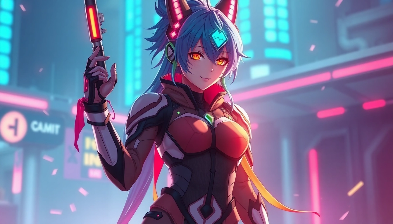 Engaging Hentai AI scene showing a personalized anime character with vibrant colors and detailed fantasy design, ideal for users seeking immersive AI-generated art.