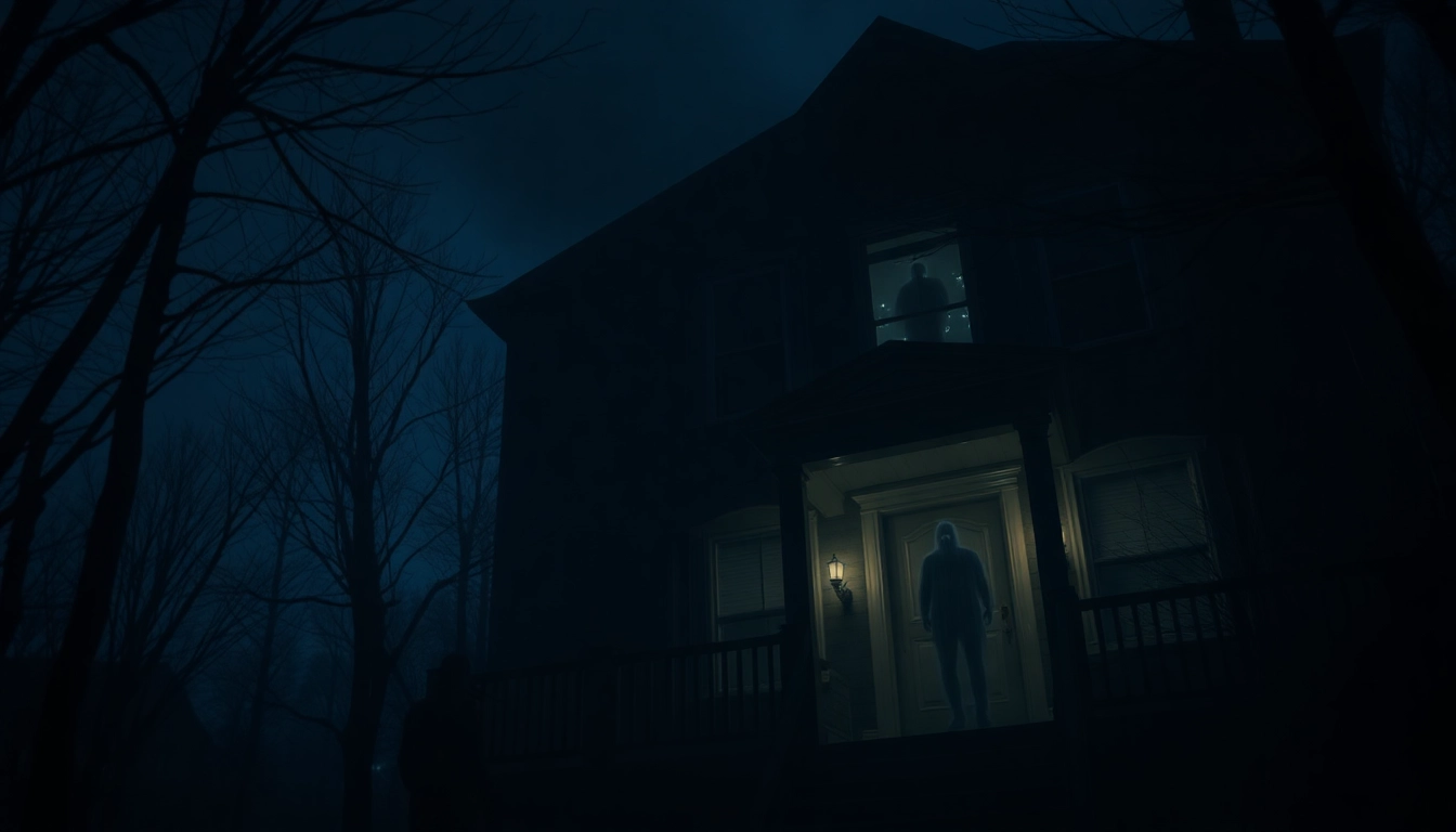 Explore the chilling horror video visual featuring a haunted house to captivate viewers seeking scary content.