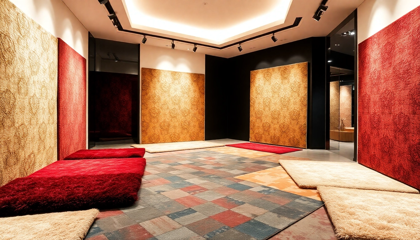 High-quality Tappeti a Milano displayed in a stylish showroom, emphasizing craftsmanship and